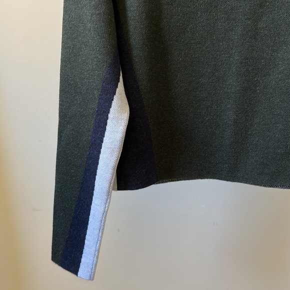 New LNDR Soft Vigilante 100% merino wool boxy cropped colorblock knit sweater - Picture 12 of 14